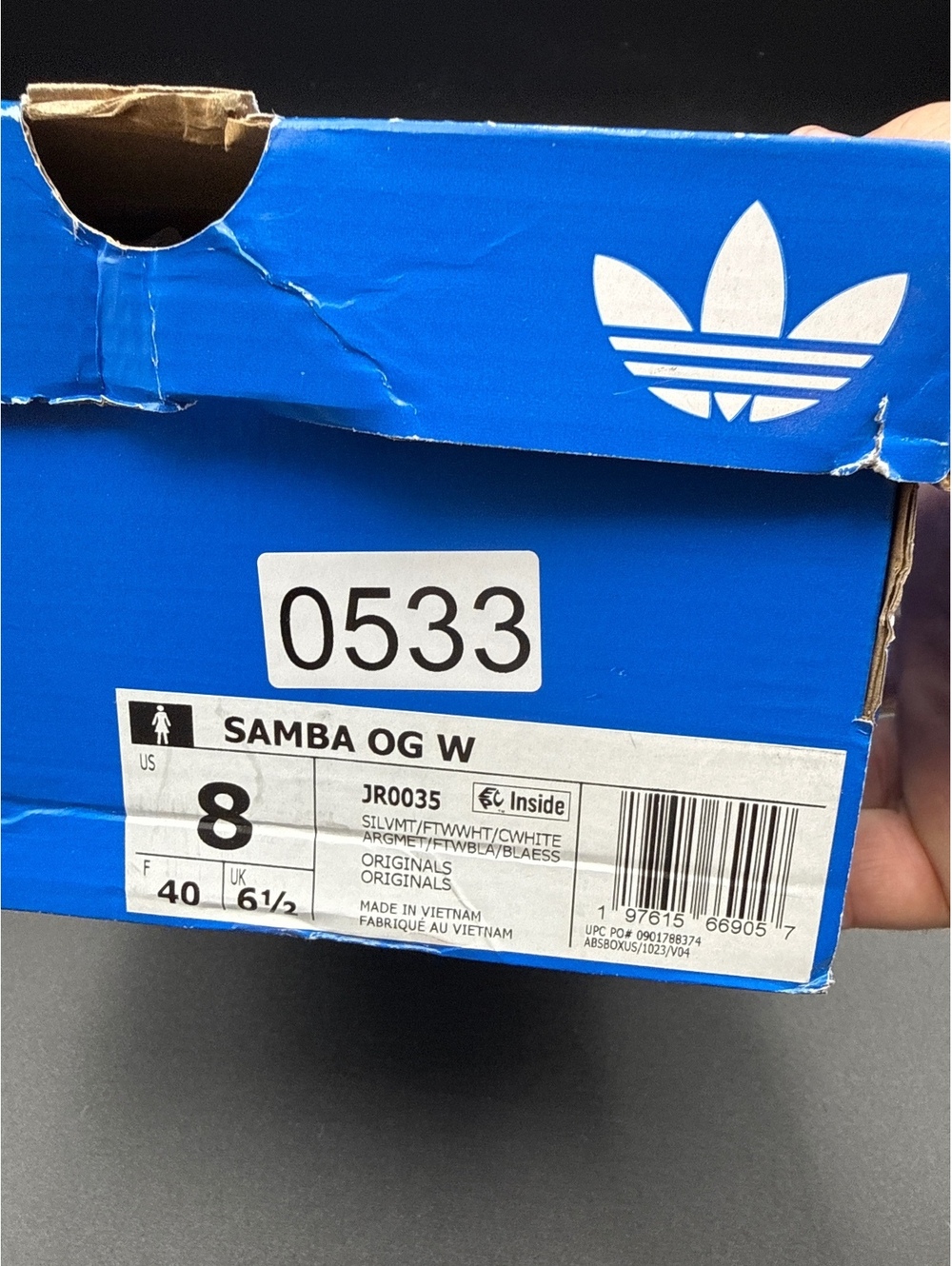Adidas Samba OG W Silver Metallic White Size 8 US Sneakers - Picture 11 of 11